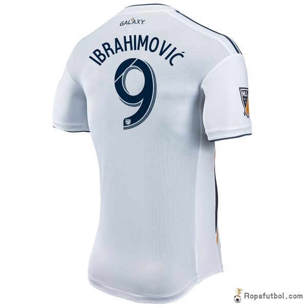 Ibrahimović Los Angeles Galaxy Camiseta Replica Primera Ropa 2017/18 Blanco